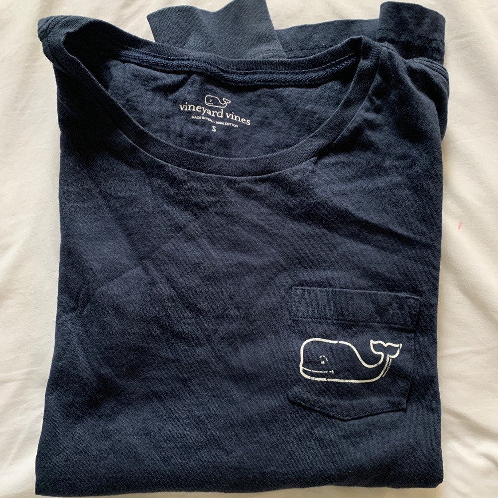 Vineyard Vines Dark Blue Navy Long Sleeve T Shirt